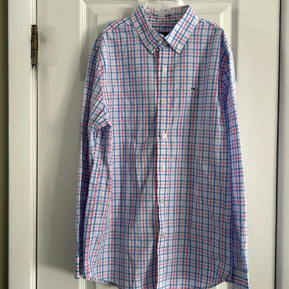VINEYARD VINES BOYS STRIPPED BUTTON DOWN SIZE M (12-14) - Picture 1 of 6